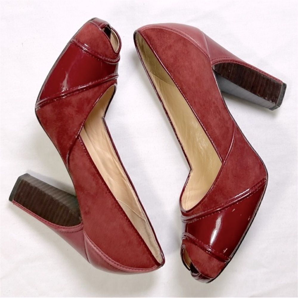 Cole Haan Red Patent Leather Pumps - Picture 2 of 6
